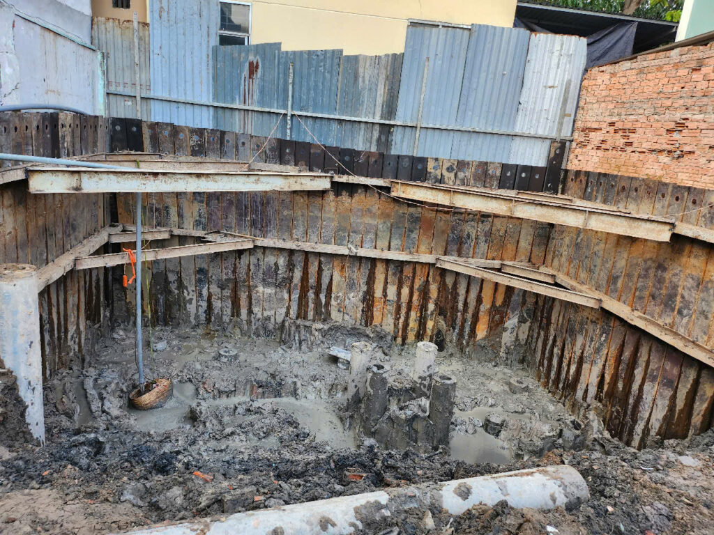 Hình ảnh thực tế thi công ép cừ của chúng tôi