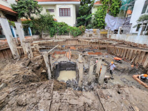 Hình ảnh một số công trình ép cừ thép tại TPHCM
